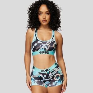 PSD Women's bra size large- Black and Blue